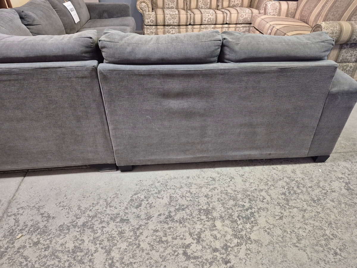 Large Grey Fabric Sectional