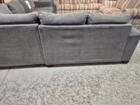 Large Grey Fabric Sectional