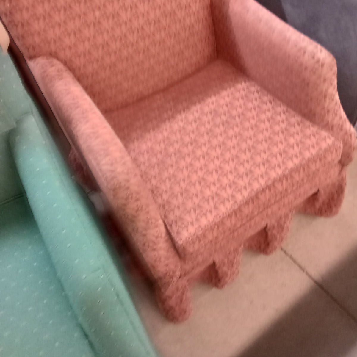 26"W Armchair in Burgundy Fabric