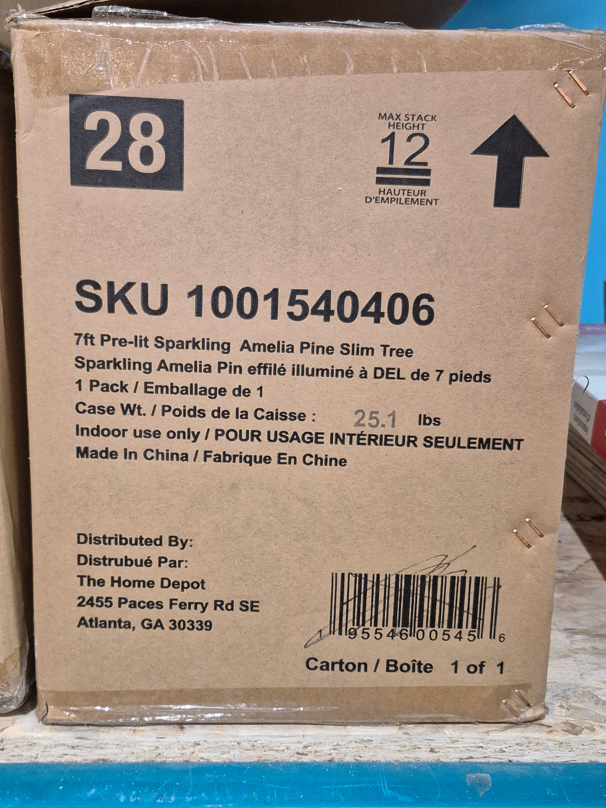 7ft. Pre-Lit 300L Micro Dot LED Warm White Frosted Sparkling Pine