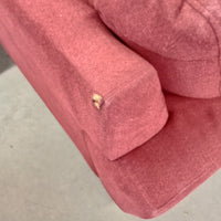 88"W 3-Seat Sofa in Red Fabric