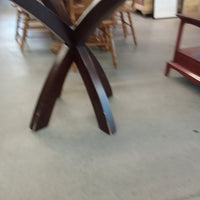 46"Diameter Glass Top Dining Table