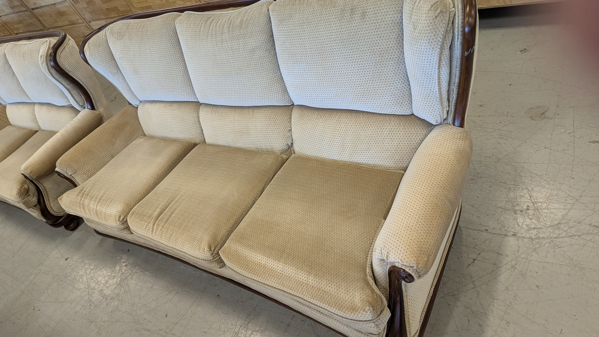 80"W Beige Sofa