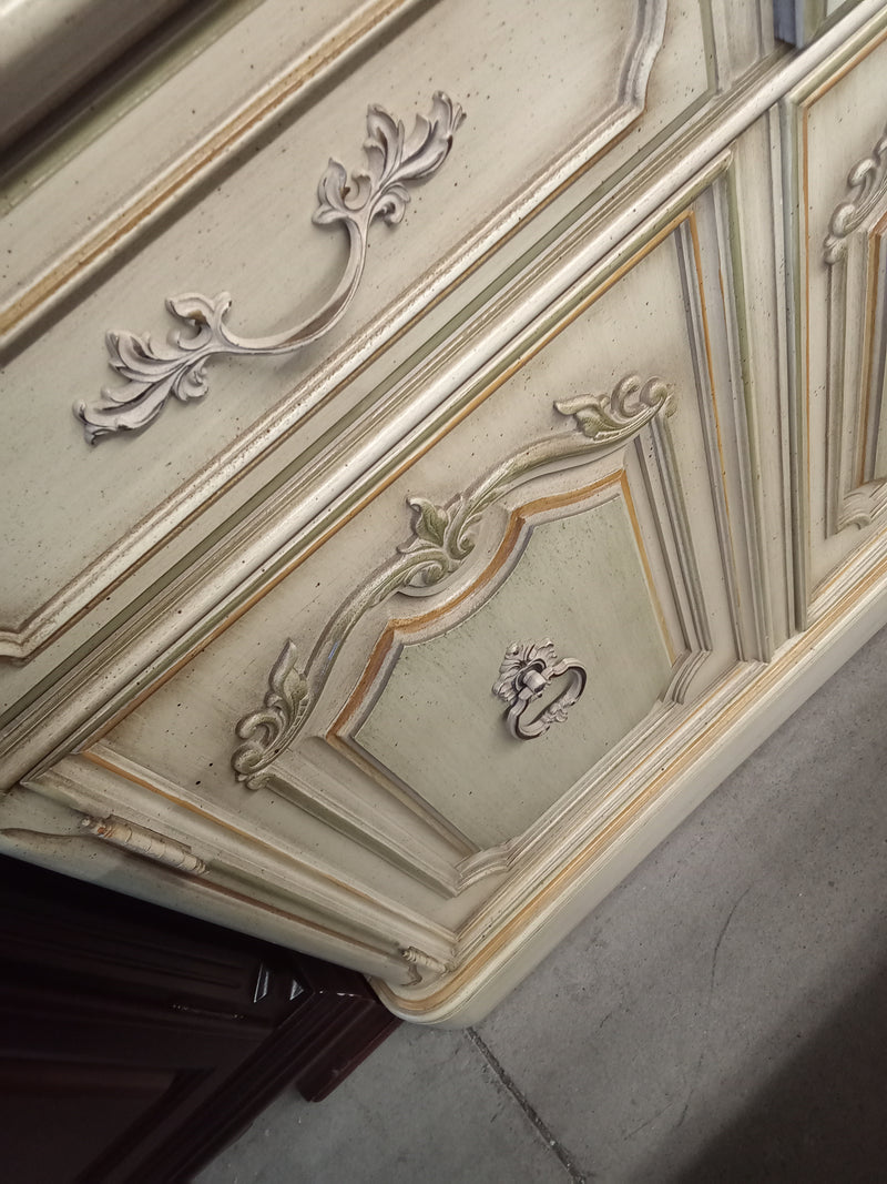 71.5"W Antique 5-Drawer Dresser