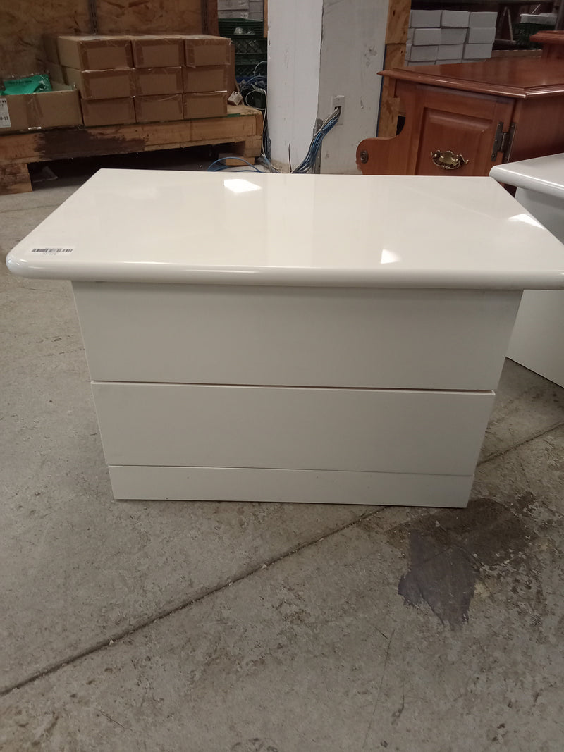 29"W White Nightstand