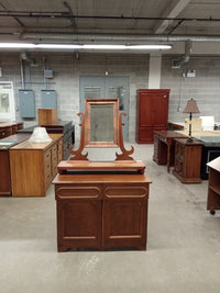 36"W Wooden Dresser With Mirror