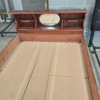 64"W Wooden Bed Frame with Storage - Queen