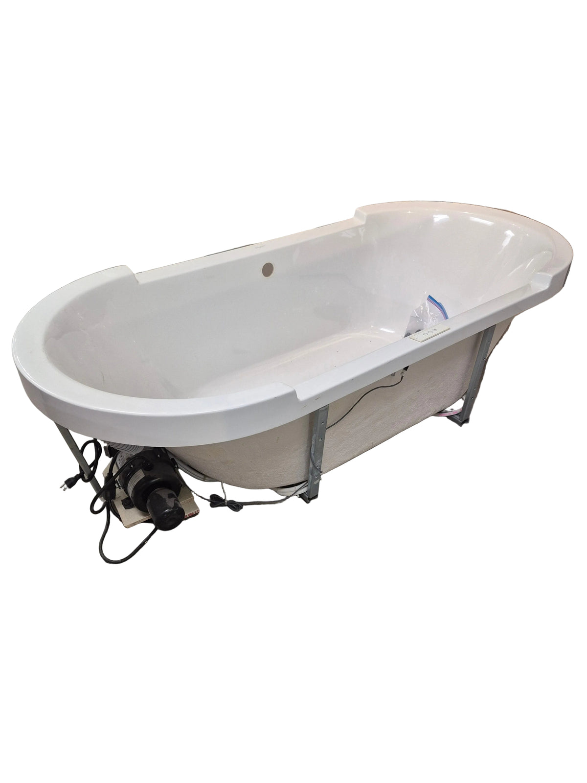 Duravit StARCK Freestanding Air Jet Tub with Fiberglass Surround