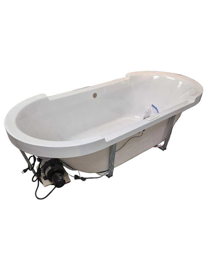 Duravit StARCK Freestanding Air Jet Tub with Fiberglass Surround