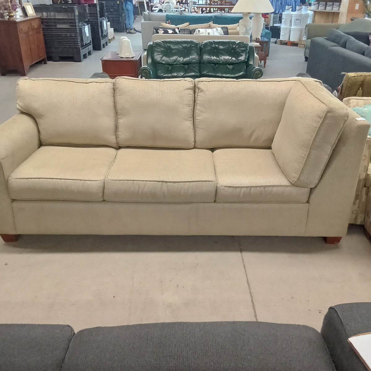 90"W 3-Seat Sofa in Beige