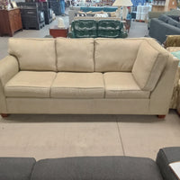 90"W 3-Seat Sofa in Beige