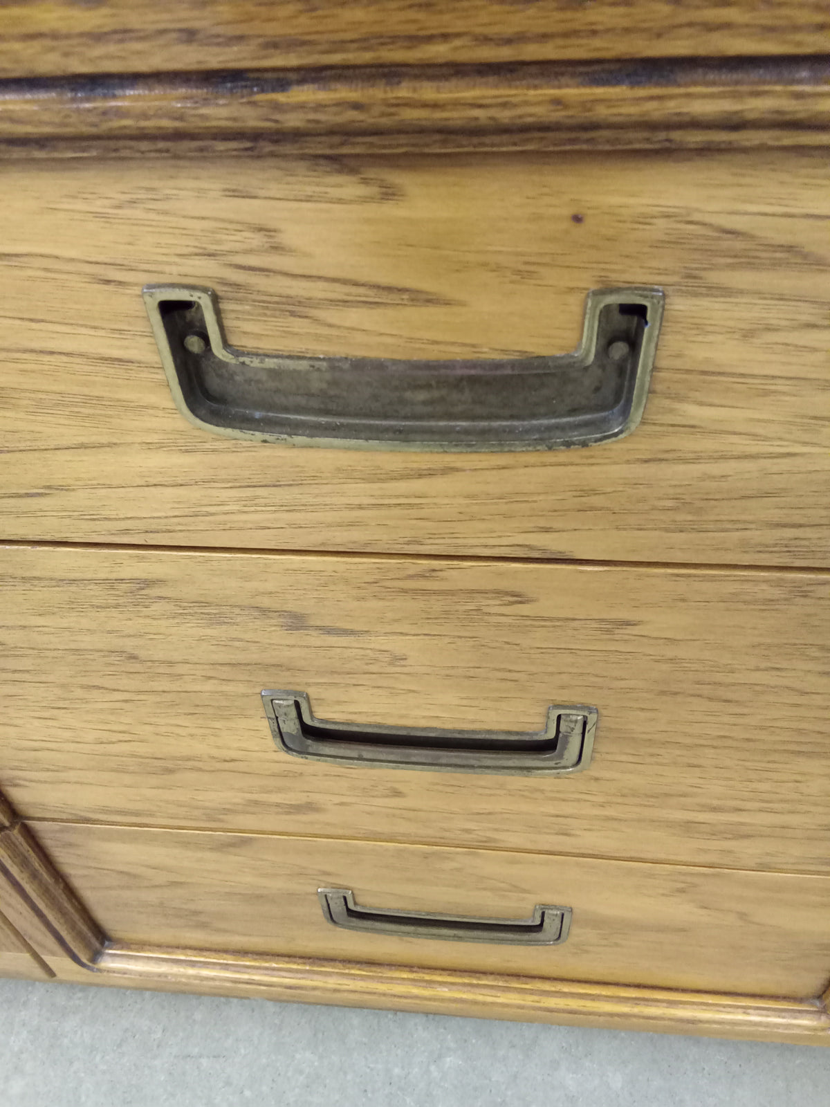 69"W Solid Wood 9-Drawer Dresser