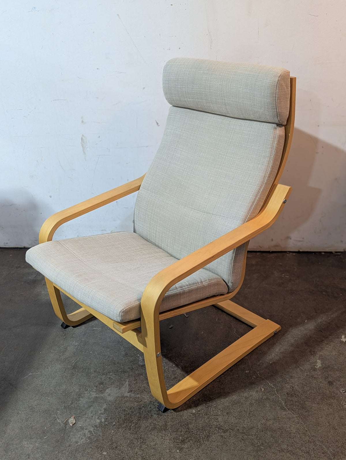 IKEA POANG Birch/Beige Armchair