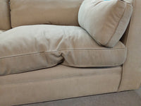 85" W Beige Fabric Sofa