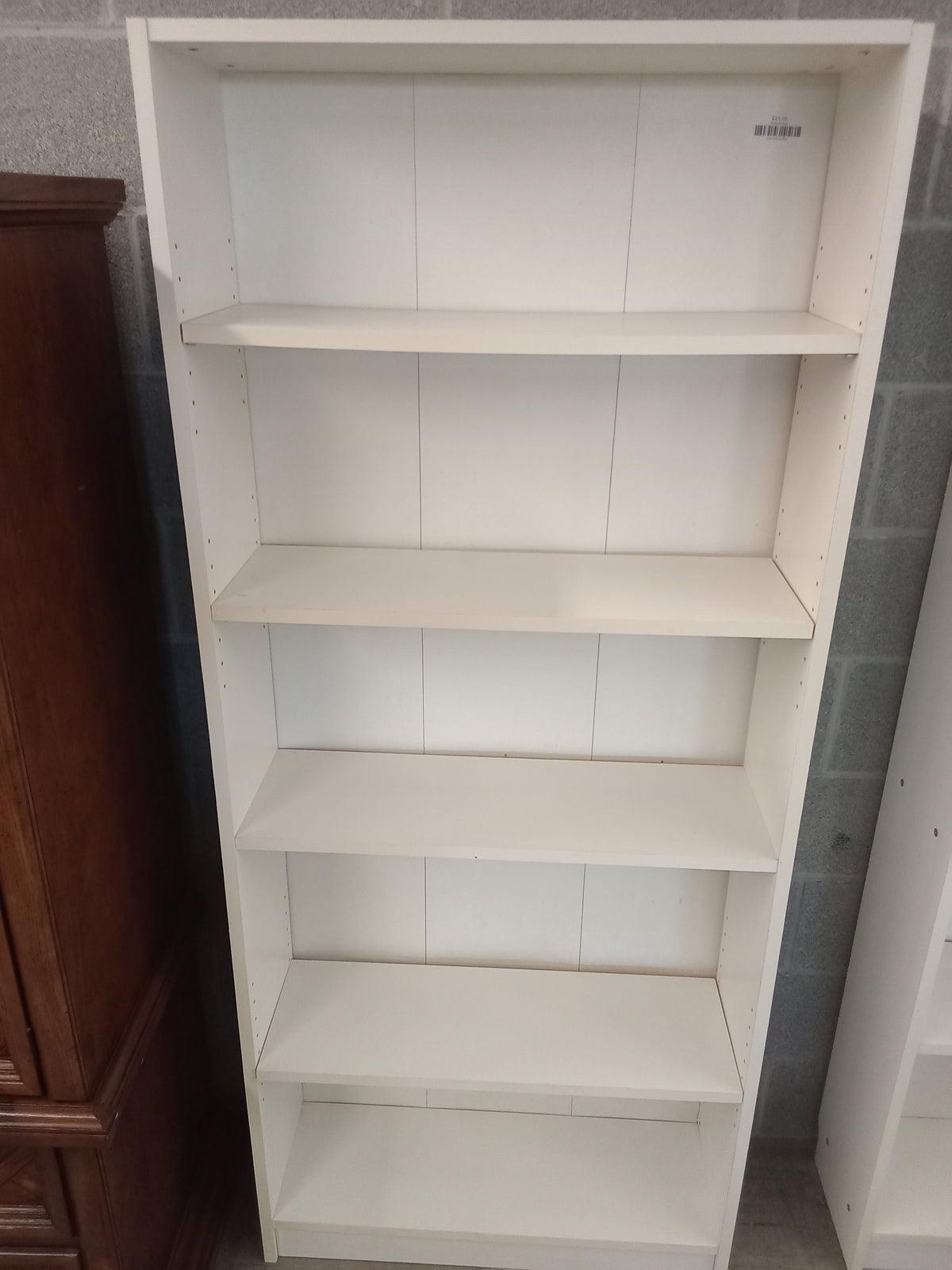 29.5"W White Bookshelf