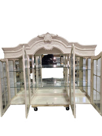 French Provincial Ivory Upper Cabinet