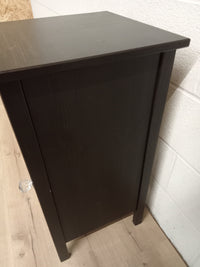 15.5"W End Table in Black Painted Wood