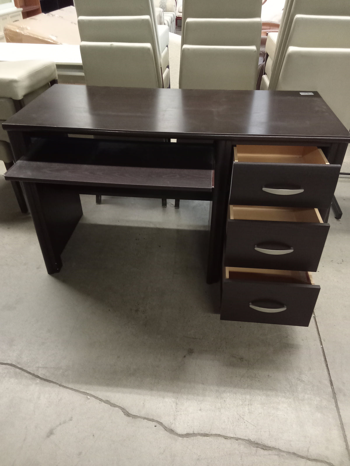 49.5"W Single Pedestal Desk