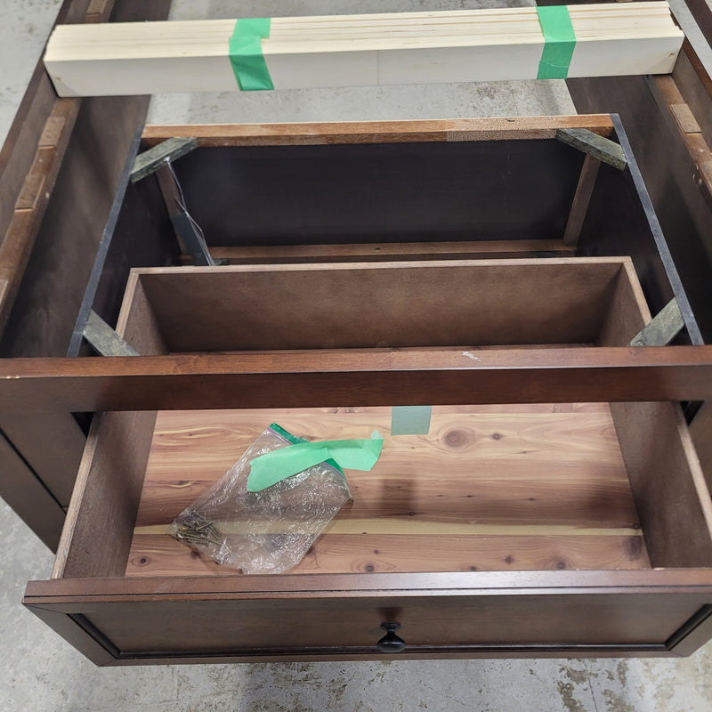 41"W Twin Bed Frame with Storage