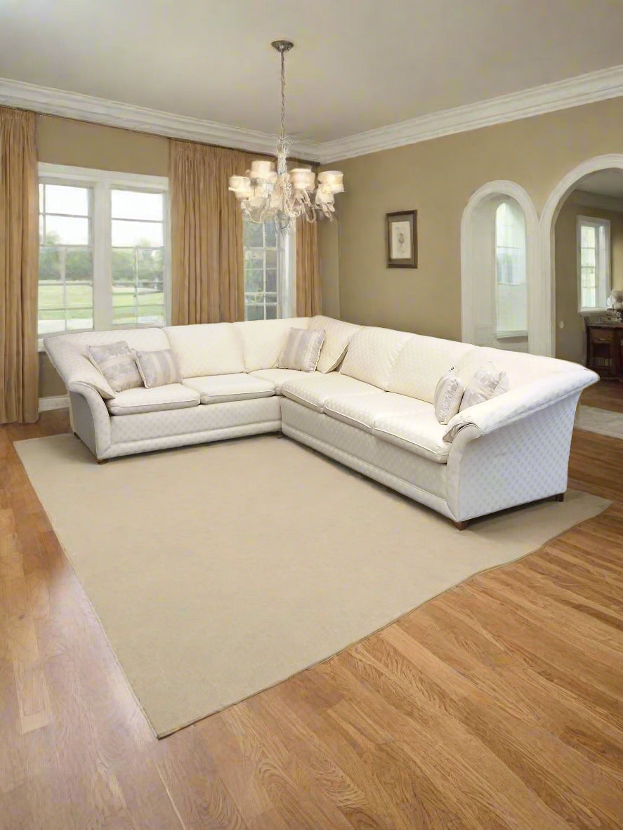 Light Cream Colored Sectional Sofa