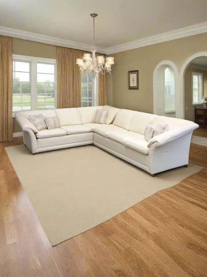 Light Cream Colored Sectional Sofa