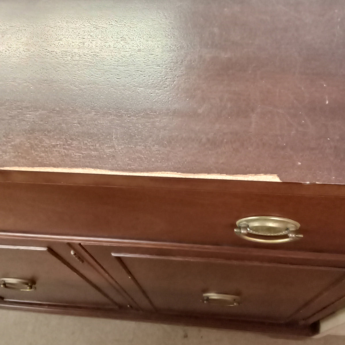 48"W Wooden Sideboard
