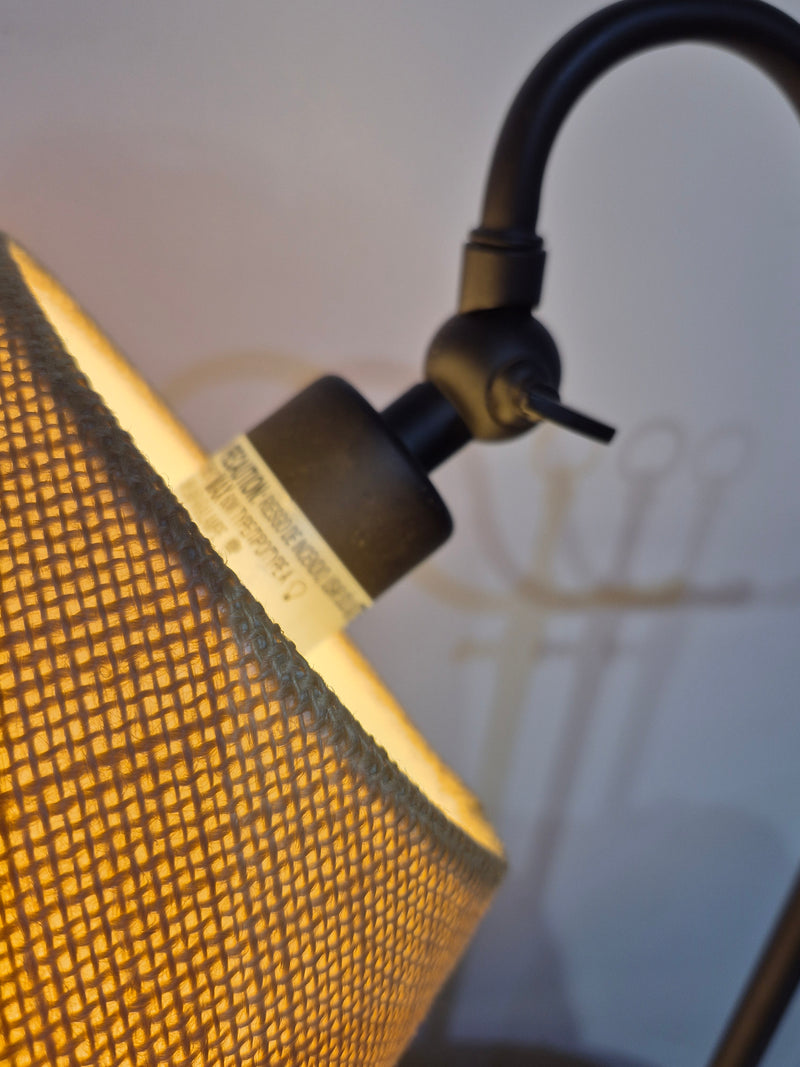 Table Lamp with Fabric Weave Shade