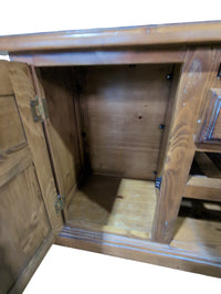 Wooden TV Stand w/ Cabinets