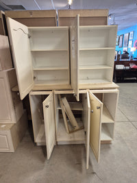 Cream Cabinet Set
