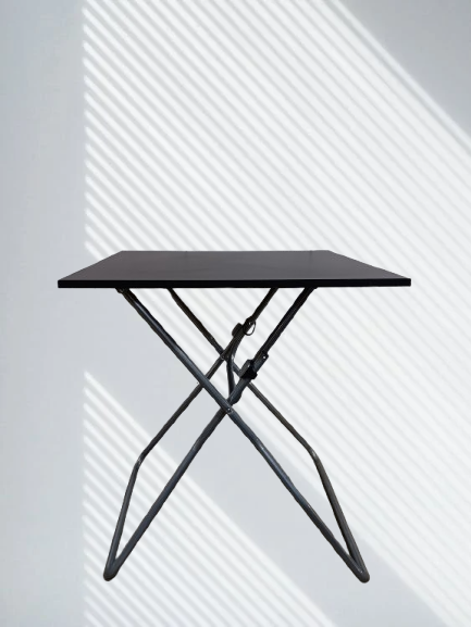 Grey Folding Cart Table