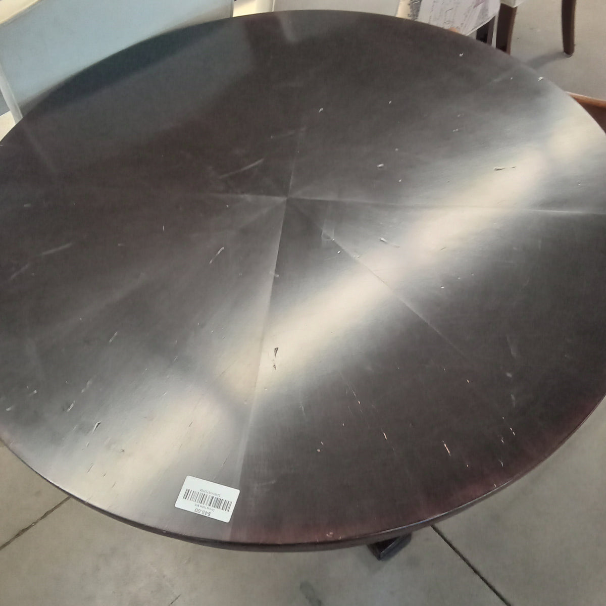 36"Diameter Black Counter Dining Table