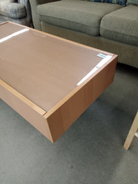 48"W Coffee Table with Two Drawers