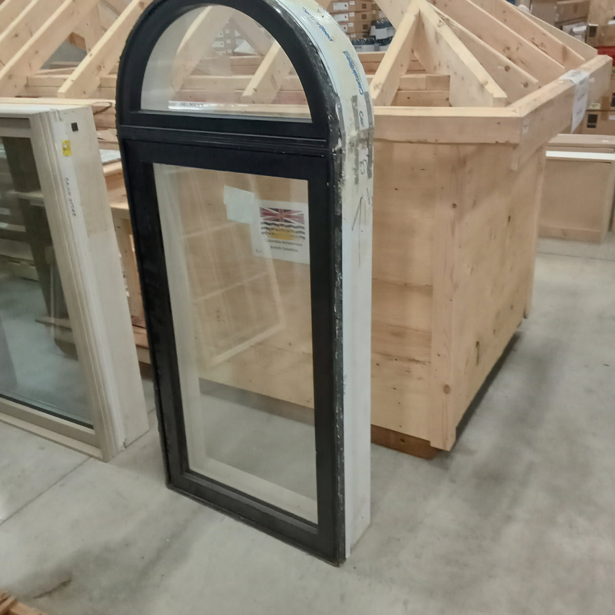 27.5"W Fixed Window with Transom