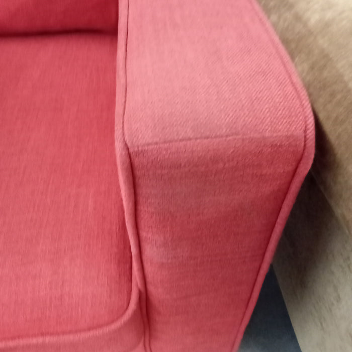 35"W Arm Chair in Red Fabric