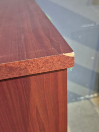 Burgundy 2 Shelf Open Bookcase