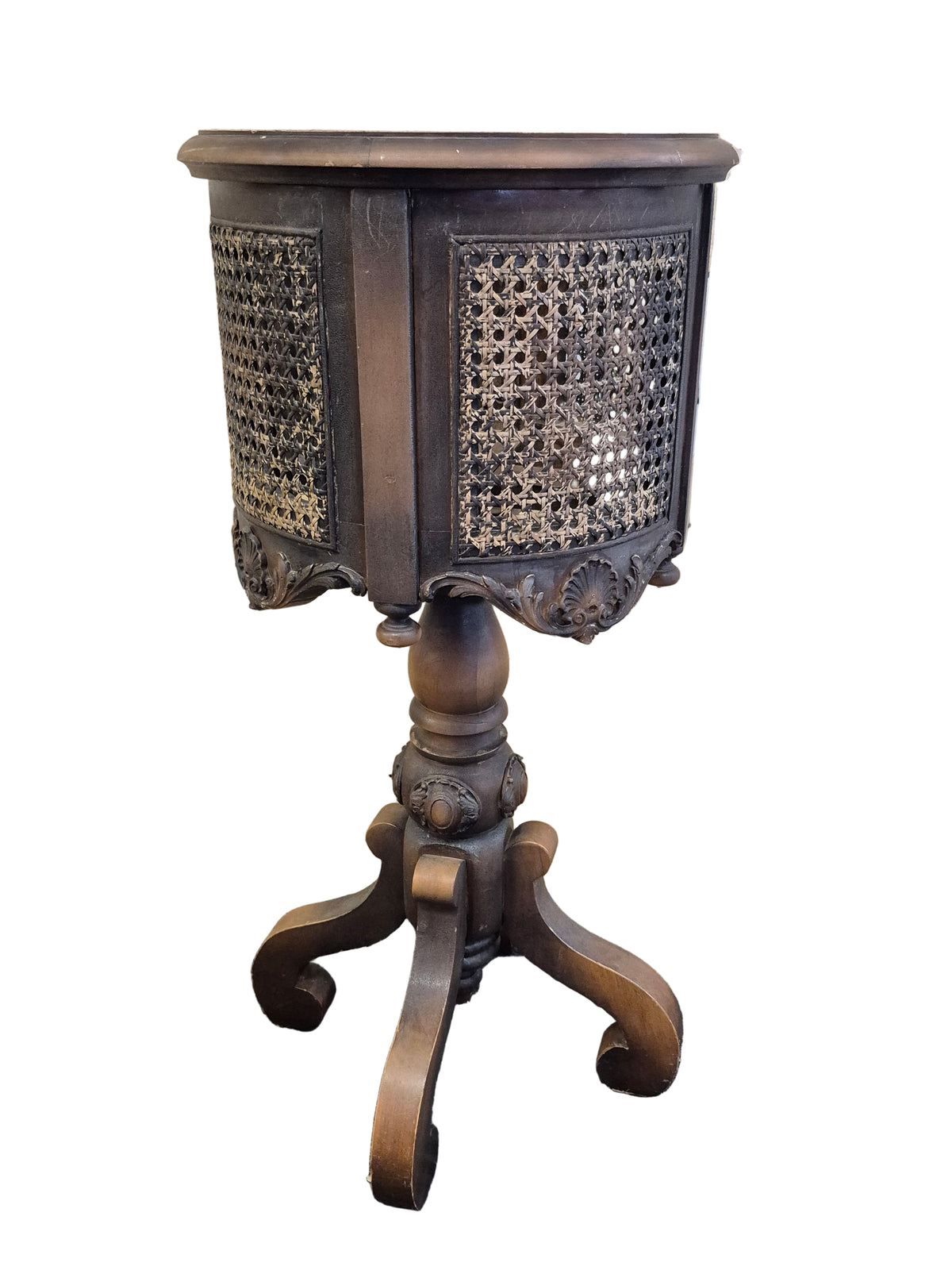 Antique Solid Wood Plant Stand