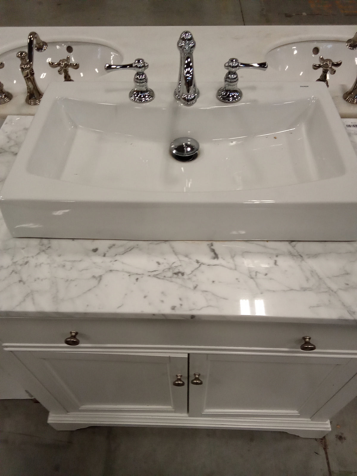 37"W Bathroom Vanity with Countertop Sink