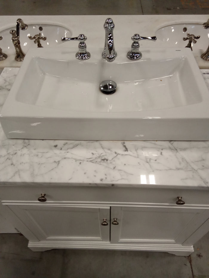 37"W Bathroom Vanity with Countertop Sink