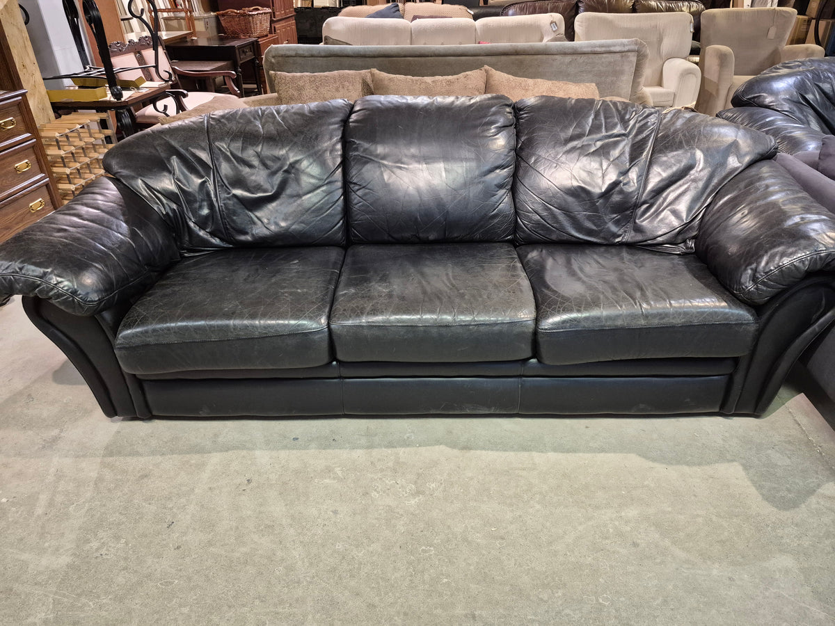 Black Leather Sofa