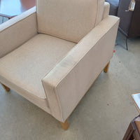 32"W Armchair in Light Beige Fabric