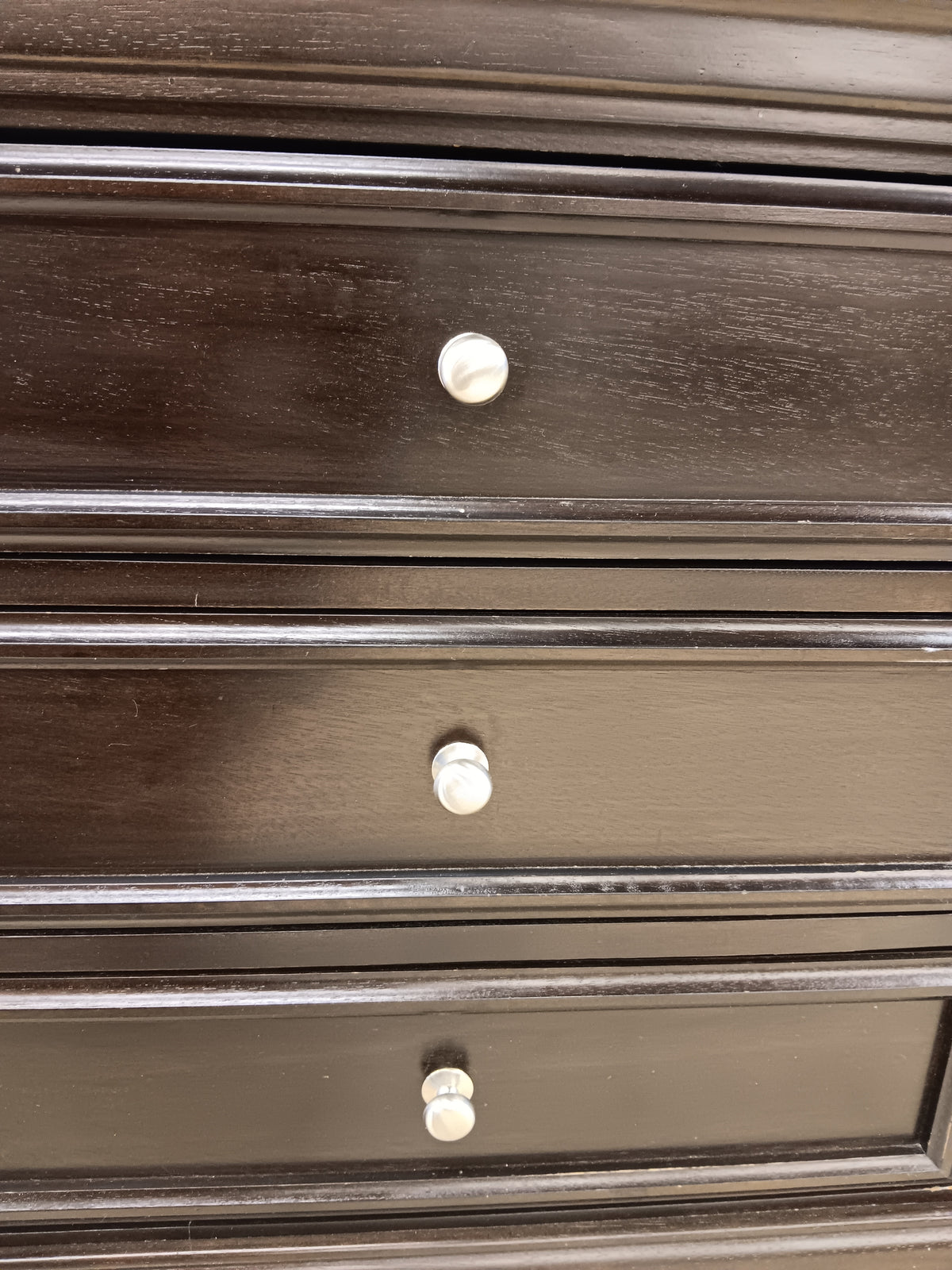 3-Drawer Dark Espresso Nightstand Dresser
