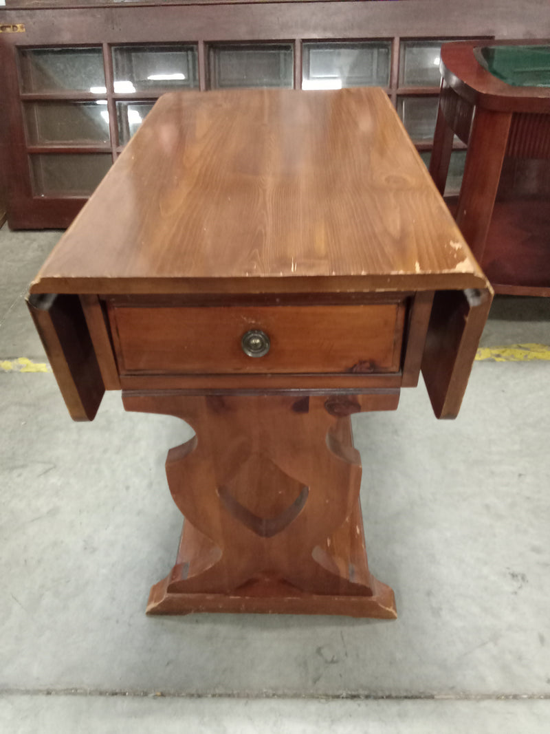 18"W Solid Wood Drop Leaf Table