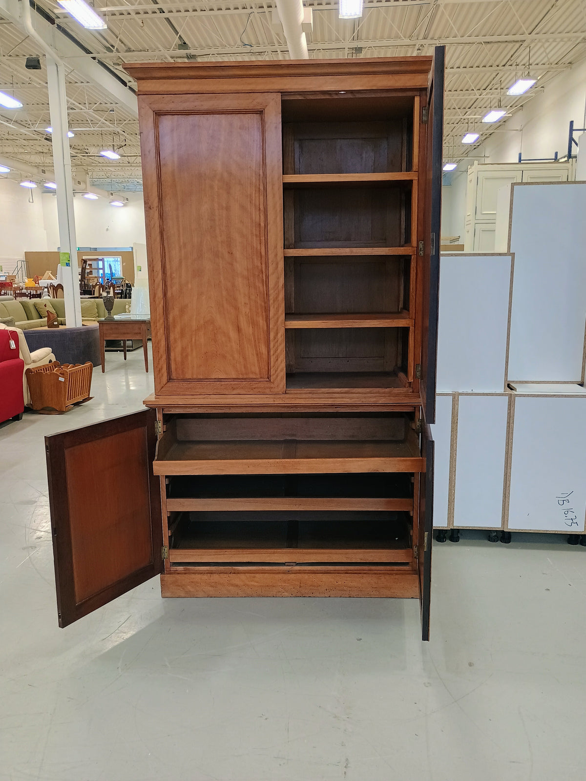 Vintage Solid Wood Armoire
