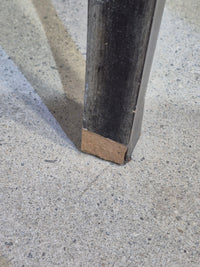 Rustic Metallic-Look 2-Door Cabinet