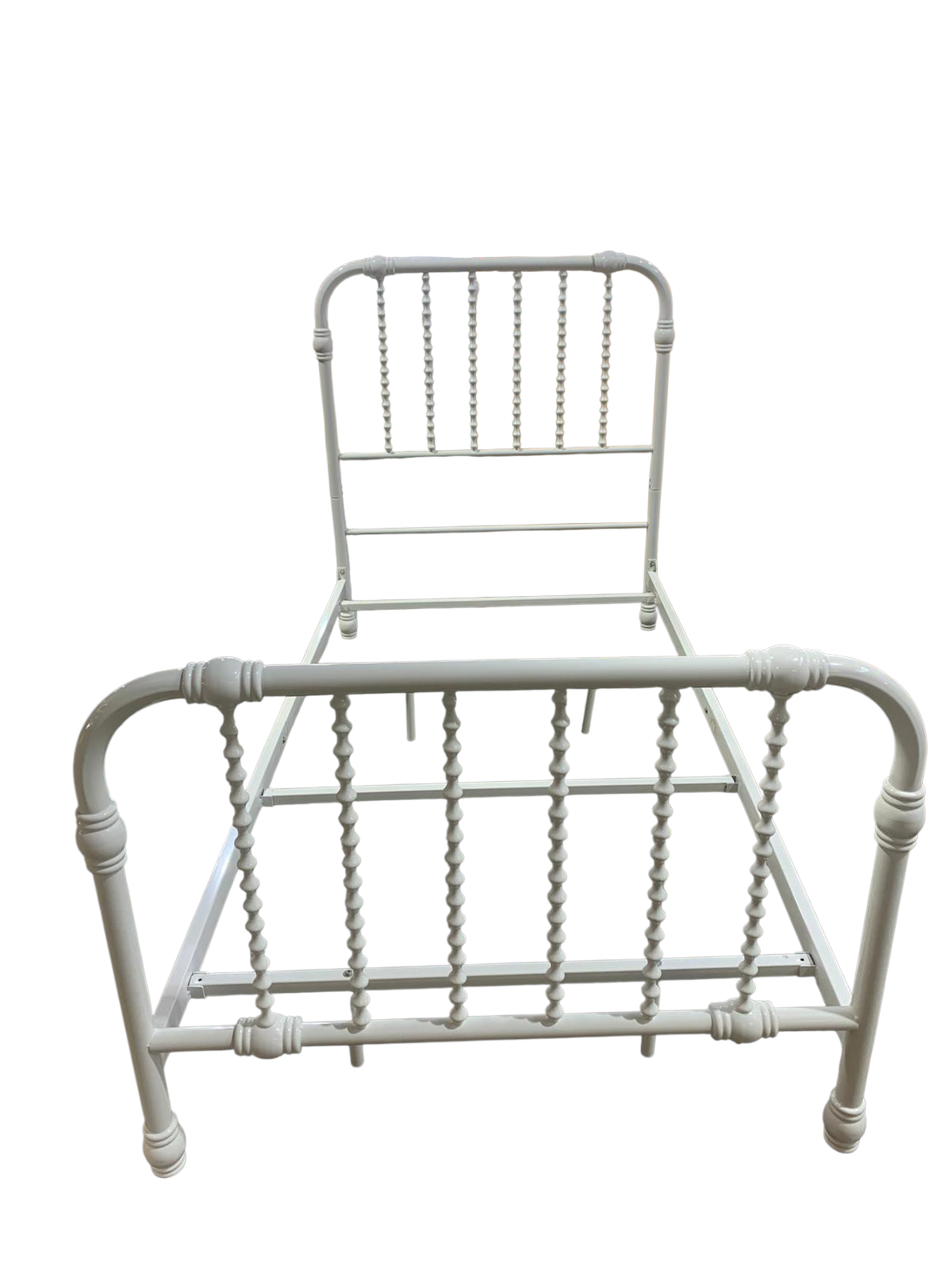 White Metal Single Bed