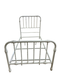 White Metal Single Bed