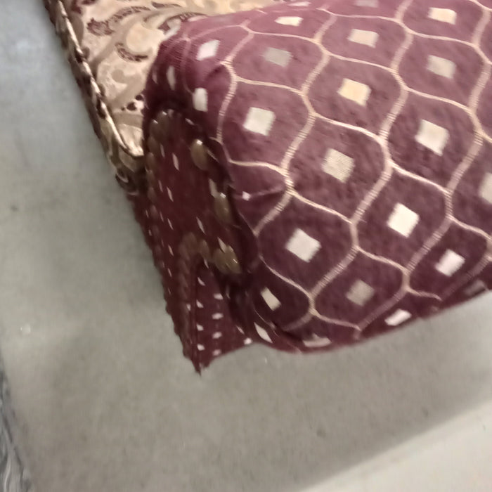 90"W 3-Seat Sofa in Burgundy