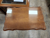 Rectangular 2 Tier Wooden Side Table