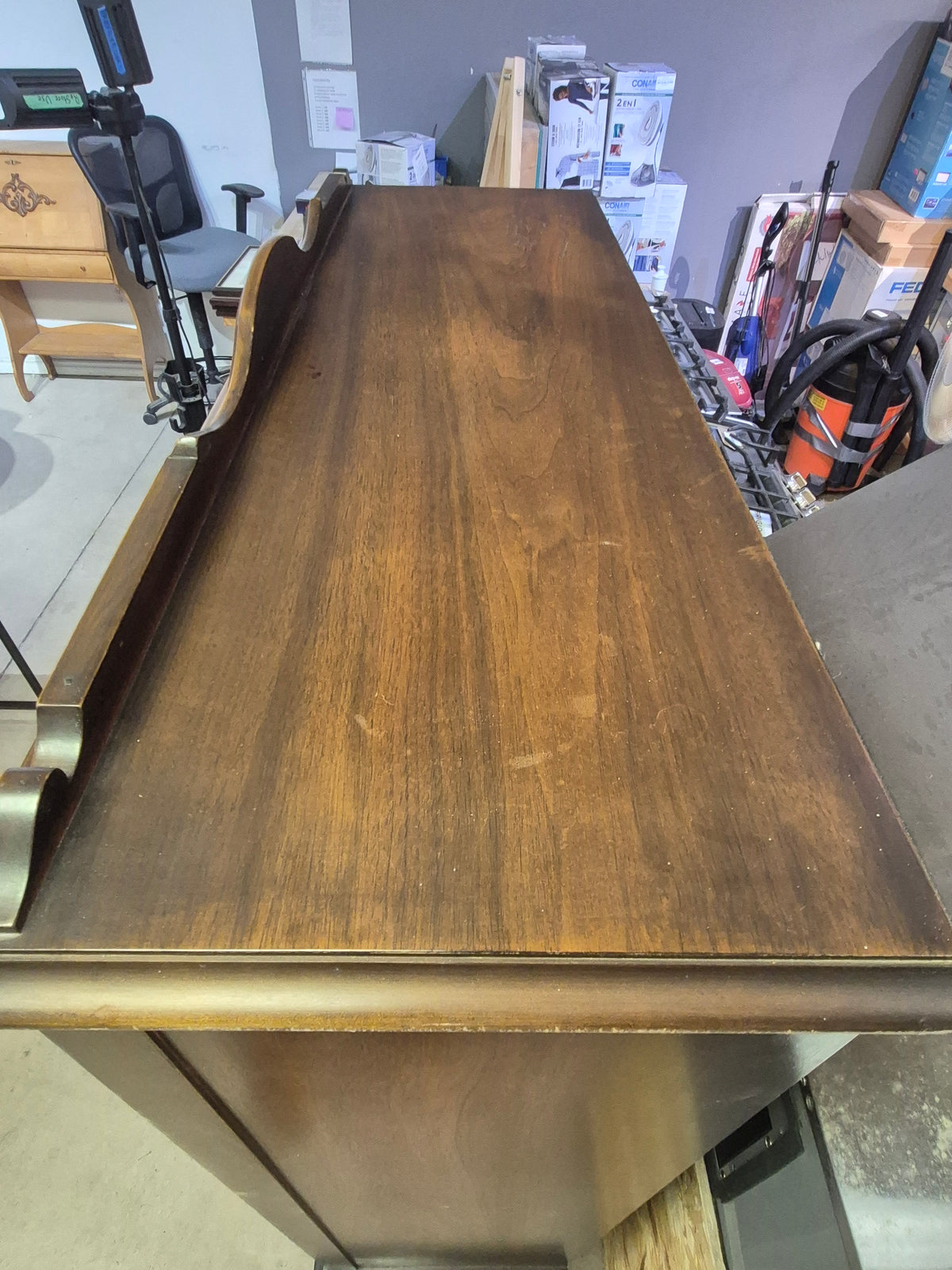 Antique Walnut China Cabinet