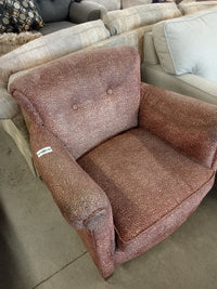 35"W Leopard Print Armchair